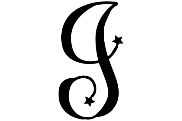 Stylized Letter 'G' with Star Accent