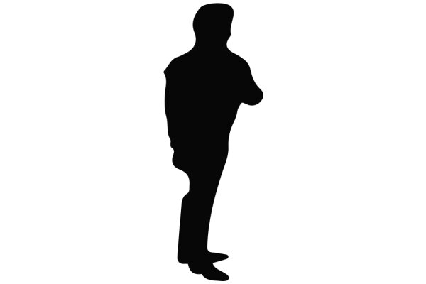 Silhouette of a Man in a Suit