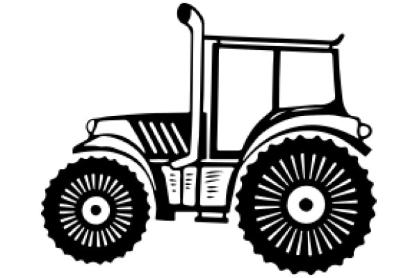 A Classic Illustration of a Farm Tractor