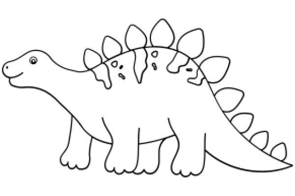 A Friendly Cartoon of a Dinosaur