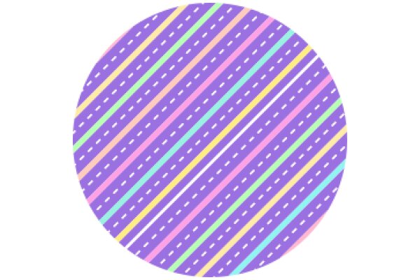 Vibrant Striped Pattern on a Circle