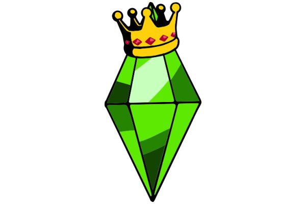 Vivid Crown atop a Green Diamond