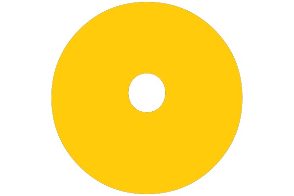 A Bright Yellow Circle: An AI-Generated Image