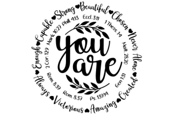 You Are Loved: A Circle of Affirmations and Words of Encouragement