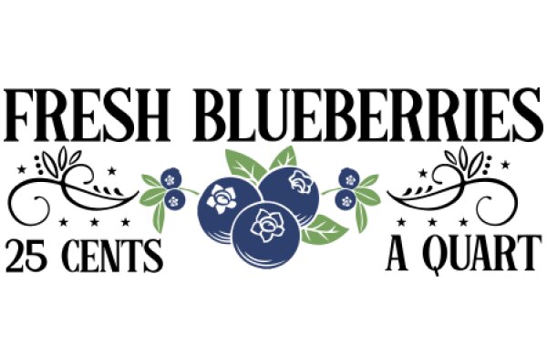 Fresh Blueberries: 25 Cents a Quart