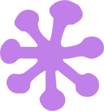 Stylized Purple Flower Design