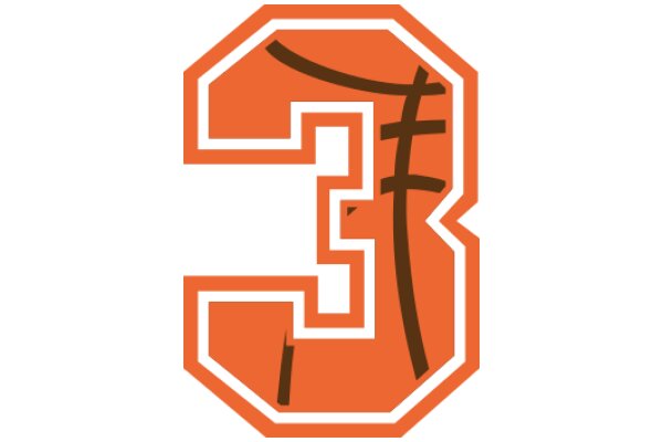 Orange and Brown Football Logo