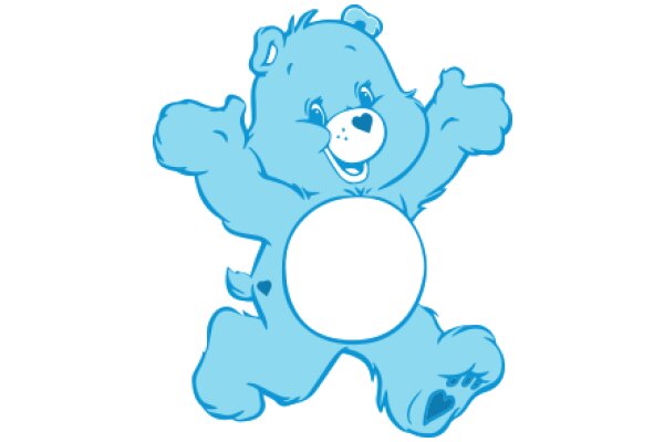 A Friendly Blue Bear Emoji