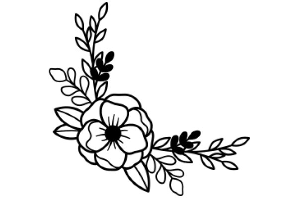 Stylized Floral Design in