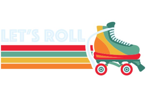 Let's Roll: A Colorful Journey with a Skateboard