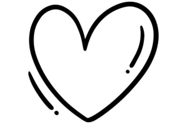 Simplistic Black Line Heart