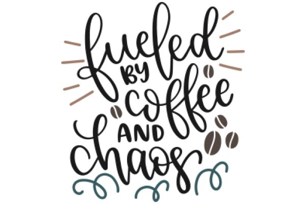 Fueled by Coffee and Chaos: A Playful Affirmation for Busy Individuals