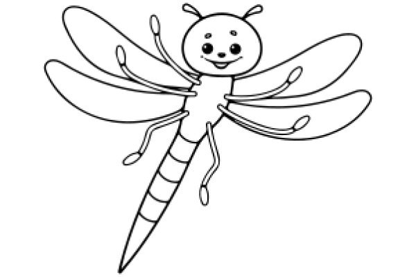 A Whimsical Cartoon of a Bug-like Creature