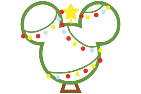 Celebratory Mickey Mouse Christmas Decoration