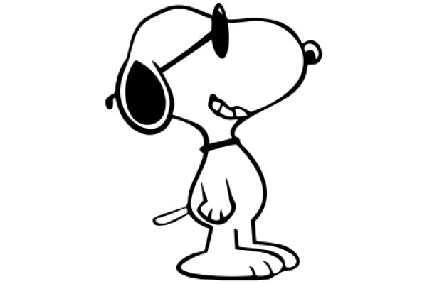 Sunglasses-Wearing Cartoon Dog