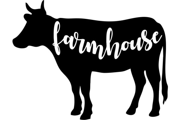 Farmhouse: A Silhouette of a Cow