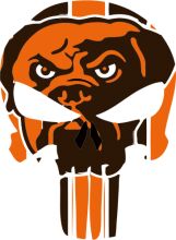 A Stylized Logo of a Dog's Head with a Sports Team Theme