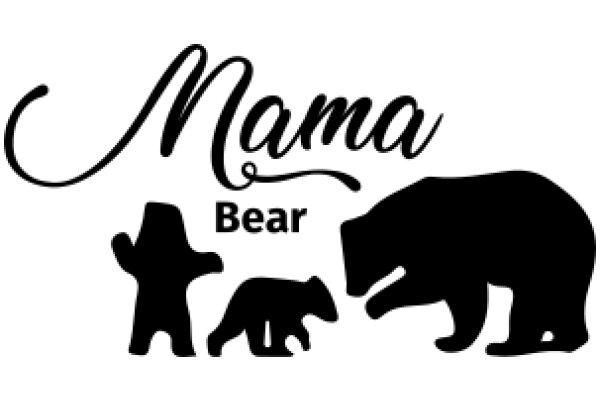 Mama Bear and Cubs: A Silhouette Story