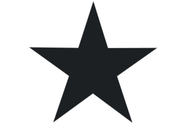 Simplistic Star Icon with a Black Background