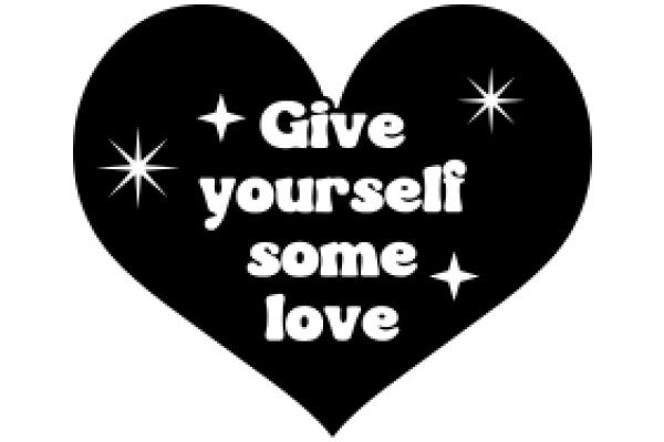 Inspirational Quote Heart: Give Yourself Some Love