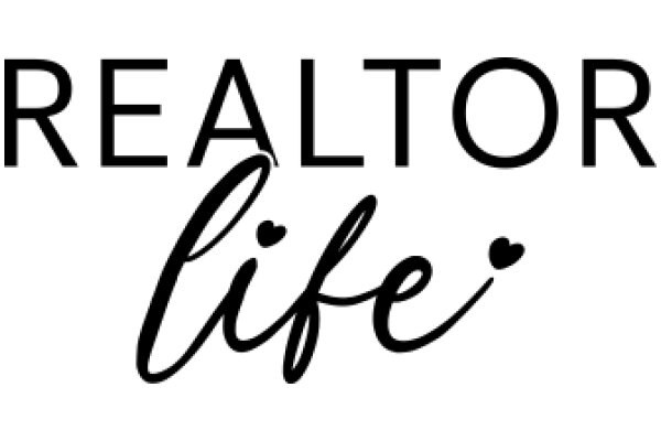 Real Estate Agent Sign: 'Real Estate Life' with a Heart