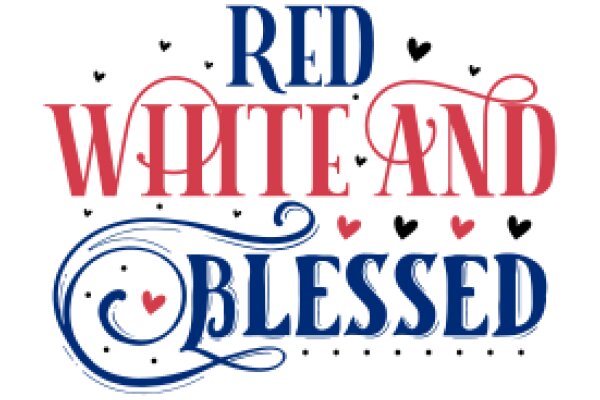 Red, White, and Blue Blessed Sign