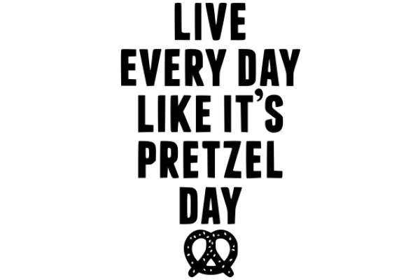 Inspirational Quote: Live Every Day Like It's Pretzel Day