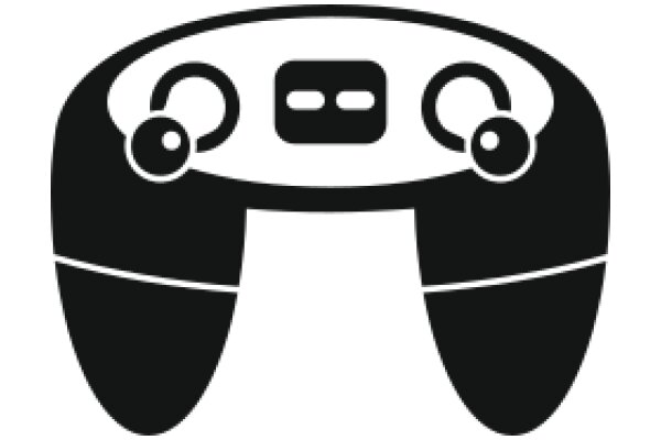 Stylized Icon of a Steering Wheel with Controls