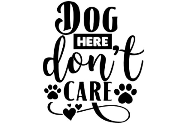 Dog Here, Don't Care: A Playful Sign for a Pet-Friendly Place