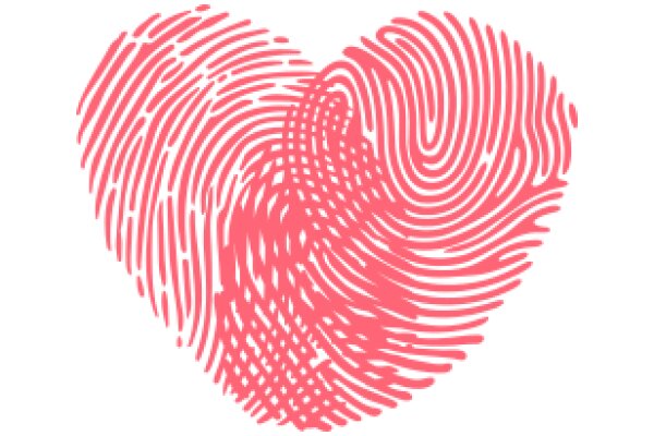 Digital Art: A Pink Fingerprint Heart