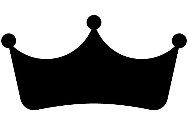 A Simple Black Crown Icon