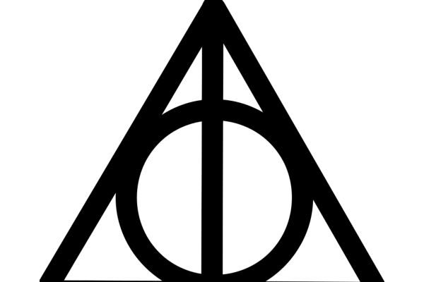 Stylized Logo of the Deathly Hallows Symbol