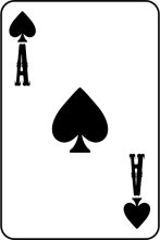 Ace of Spades Playing Card