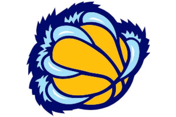 Vibrant and Stylized Basketball Logo