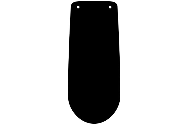 A Solid Black Oval Shape