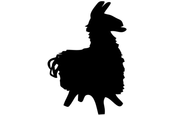 Silhouette of a Llama: A Graphic Design