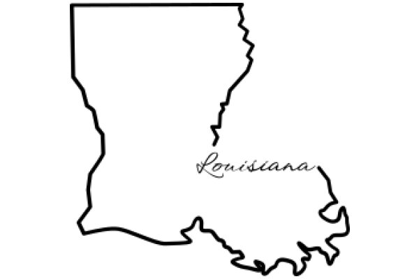 Louisiana State Boundaries Map