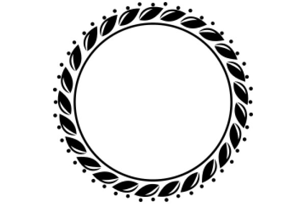 A Simple Circle with a Wreath Border