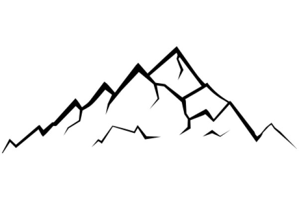 Stylized Mountain Silhouette