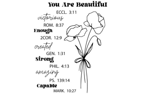 You Are Beautiful: A Collection of Inspirational Quotes and Scripture Verses