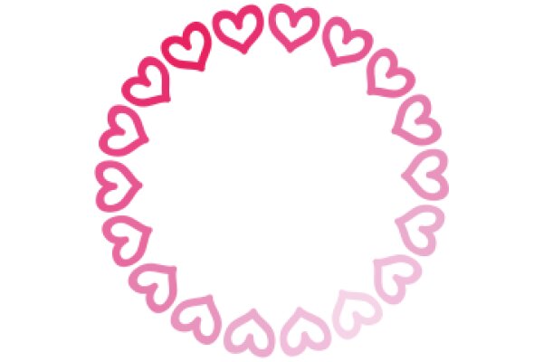 A Delicate Pink Heart Wreath