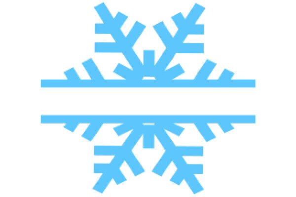 Stylized Blue Snowflake Design