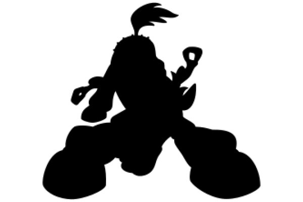 Silhouette of a Cartoon Character