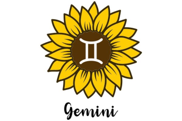 Vibrant Gemini Sunflower Logo