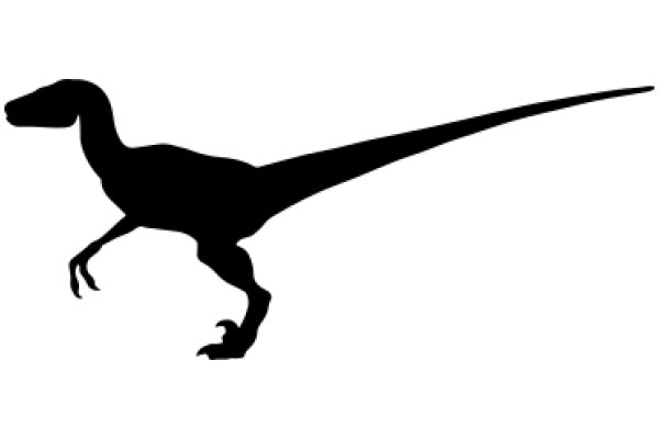 Silhouette of a Velociraptor: A Symbol of Prehistoric Power and Speed