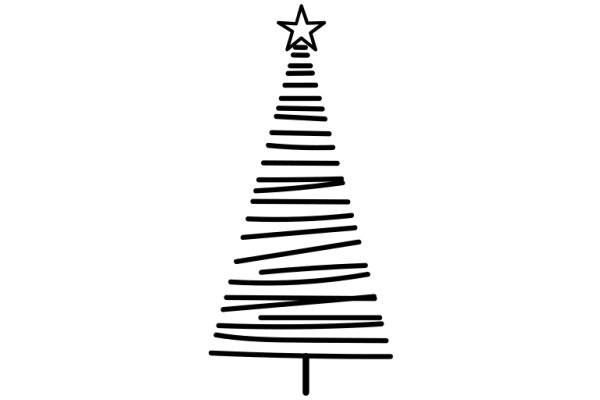 Simplistic Christmas Tree Illustration