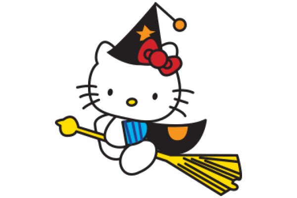 Whimsical Hello Kitty: A Playful Cartoon Character