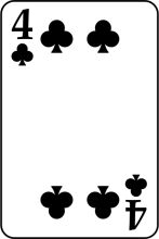 A Simple Game of Cards: The Four of Spades