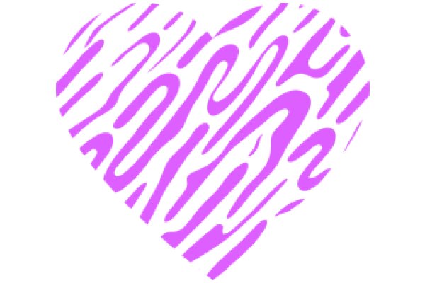 Vibrant Purple Abstract Heart Design