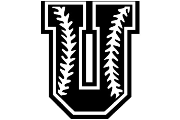 Stylized Baseball Logo with Letter 'U'